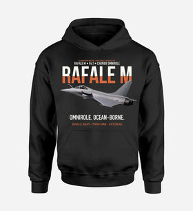 Single-Side Printing — Dassault Rafale M F4.1 Carrier Omnirole Network Double-Side Hoodie