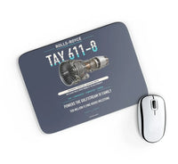 Thumbnail for TAY 611-8 design on navy blue rectangle mouse pad
