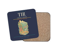 Thumbnail for Tirupati Airport (TIR) design on navy blue 1 piece coaster