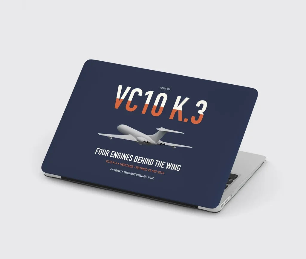 Vickers VC10 K.3 design on navy blue MacBook case