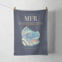 Thumbnail for Rogue Valley International–Medford Airport (MFR) design on navy blue towel
