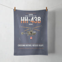 Thumbnail for Kaman HH-43B Huskie design on navy blue towel