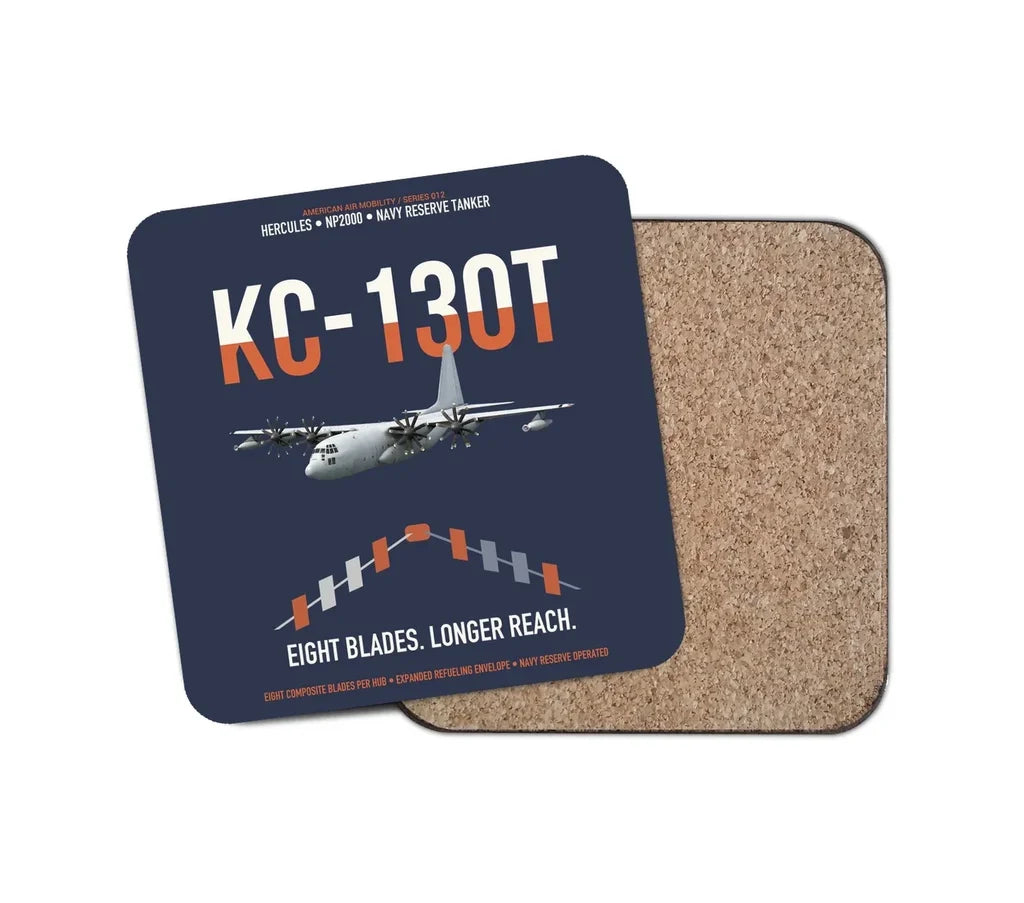 KC-130T NP2000 design on navy blue 1 piece coaster