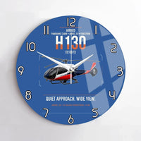 Thumbnail for Airbus H130 design on blue no frame wall clock
