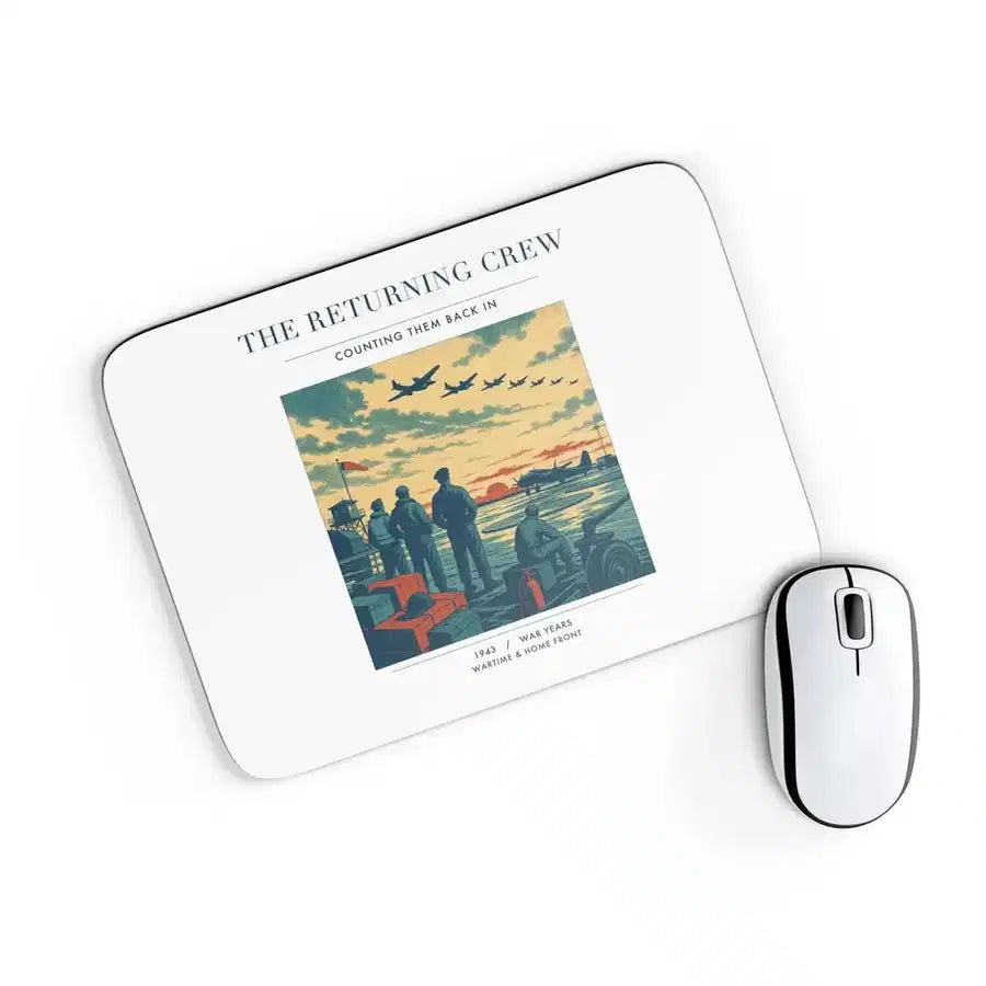 VINTAGE G4519 - The Returning Crew - Designed Mouse Pads design on white rectangle