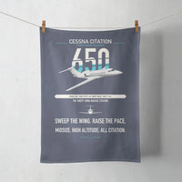 Thumbnail for Cessna Citation 650 - Citation III design on navy blue towel