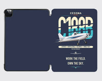Thumbnail for Cessna A188B AgTruck design on navy blue ipad tablet case