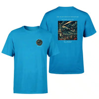 Thumbnail for VINTAGE G4248 - The Night Freight Departure - Double-Side T-Shirt design on turquoise double side t shirt