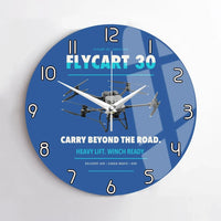 Thumbnail for DJI FlyCart 30 design on blue no frame wall clock