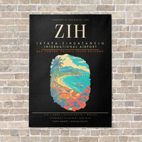 Thumbnail for Ixtapa-Zihuatanejo International Airport ZIH - Canvas Framed - Black