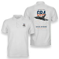 Thumbnail for Panavia Tornado GR4 design on white double-side polo t-shirt, double-side print