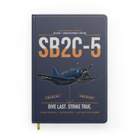 Thumbnail for SB2C-5 Helldiver design on navy blue notebook