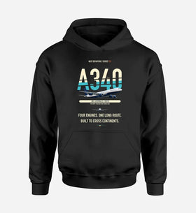 Single-Side Printing — Airbus A340-200 Double-Side Hoodie