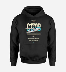 Single-Side Printing — Cessna 170B Double-Side Hoodie