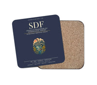 Thumbnail for Louisville Muhammad Ali International Airport (SDF) design on navy blue 1 piece coaster