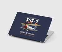 Thumbnail for F3F-2 Last Biplane First Fight design on navy blue MacBook case