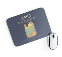 Thumbnail for Pattimura International Airport (AMQ) design on navy blue rectangle mouse pad