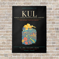 Thumbnail for Kuala Lumpur International Airport KUL - Canvas Framed - Black
