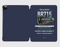 Thumbnail for BR715 design on navy blue ipad tablet case