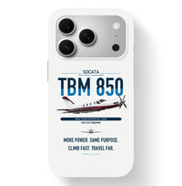 Thumbnail for Socata TBM 850 design on white magsafe iphone case, for iPhone 17 Pro