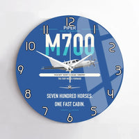 Thumbnail for Piper M700 Fury design on blue no frame wall clock
