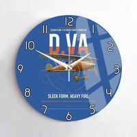 Thumbnail for Albatros D.Va design on blue no frame wall clock