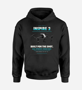Single-Side Printing — DJI Inspire 2 Drone Double-Side Hoodie