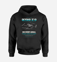 Thumbnail for Skydio X10 design on black hoodie single side
