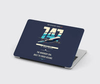 Thumbnail for Boeing 747-200B design on navy blue MacBook case