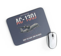 Thumbnail for AC-130J Ghostrider design on navy blue rectangle mouse pad
