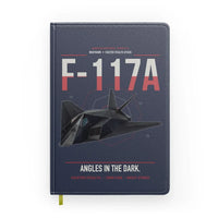 Thumbnail for F-117A Nighthawk design on navy blue notebook