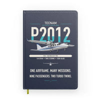 Thumbnail for Tecnam P2012 Traveller design on navy blue notebook