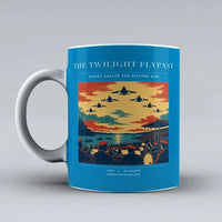 Thumbnail for VINTAGE G4260 - The Twilight Flypast - Ceramic Mug design on turquoise