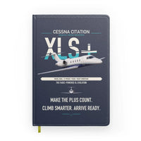 Thumbnail for Cessna Citation XLSPlus design on navy blue notebook