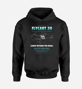 Single-Side Printing — DJI FlyCart 30 Drone Double-Side Hoodie