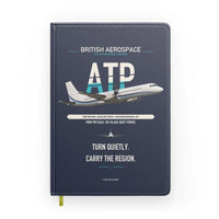 Thumbnail for British Aerospace ATP design on navy blue notebook
