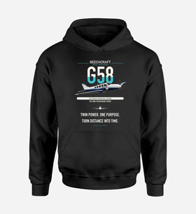 Single-Side Printing — Beechcraft Baron G58 Double-Side Hoodie