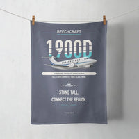 Thumbnail for Beechcraft 1900D design on navy blue towel
