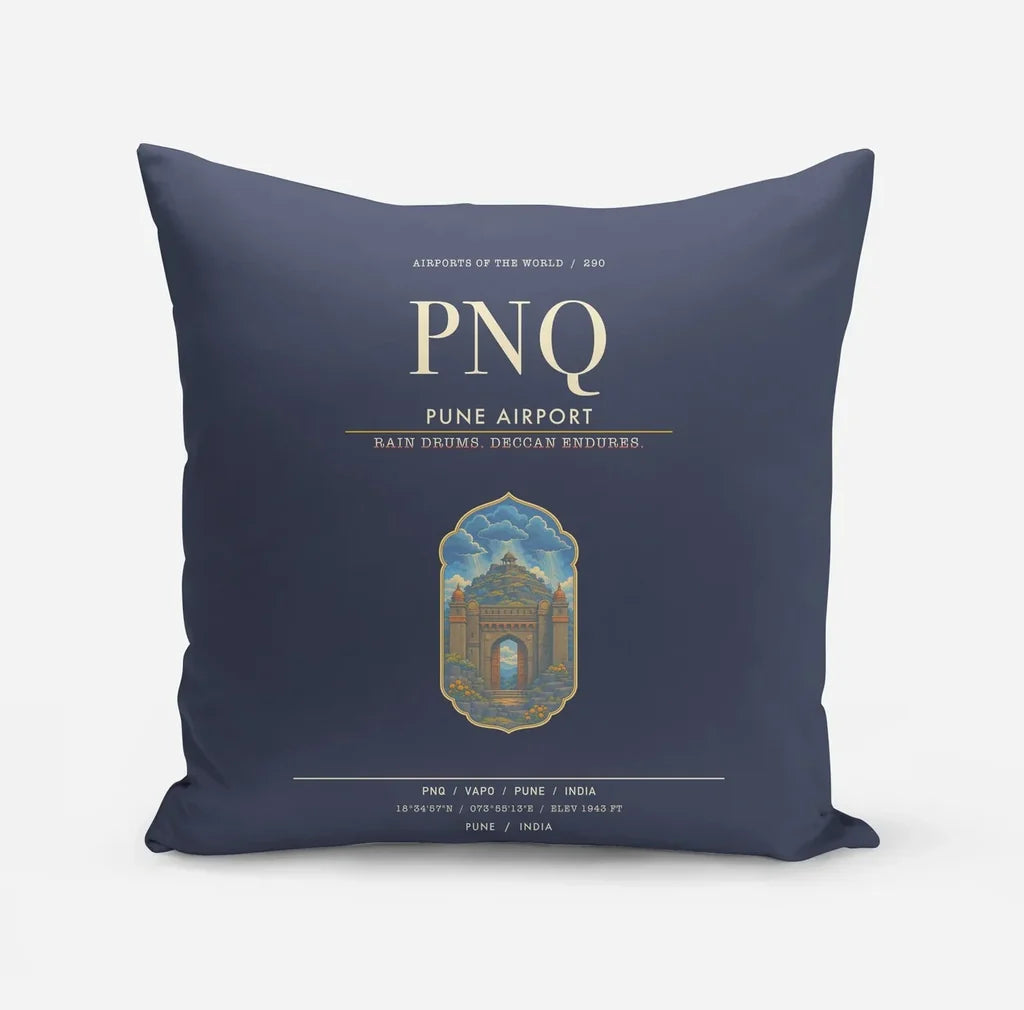 Pune Airport PNQ - Navy Blue
