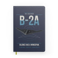 Thumbnail for B-2A Spirit design on navy blue notebook