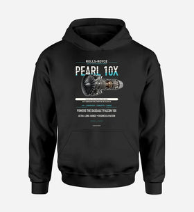Single-Side Printing — Rolls-Royce PEARL 10X Engine Double-Side Hoodie