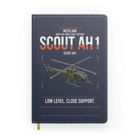 Thumbnail for Westland Scout AH1 design on navy blue notebook