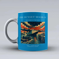 Thumbnail for VINTAGE G4277 - The Sunset Moor-Up - Ceramic Mug design on turquoise
