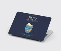 Thumbnail for Bergen Airport Flesland BGO - Seven-Rain Fjord Tapestry - Navy Blue