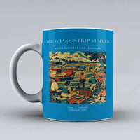 Thumbnail for VINTAGE G4142 - The Grass Strip Summer - Ceramic Mug design on turquoise