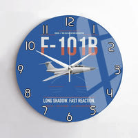Thumbnail for F-101B Voodoo design on blue no frame wall clock
