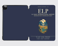 Thumbnail for El Paso International Airport (ELP) design on navy blue ipad tablet case