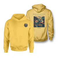 Thumbnail for VINTAGE G4323 - The Bicycle Shop Wings - Double-Side Hoodie design on yellow double side