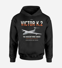 Thumbnail for Handley Page Victor K.2 design on black double-side hoodie, single-side print