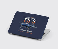 Thumbnail for F7F-3 Tigercat Two Engines One Hunt design on navy blue MacBook case